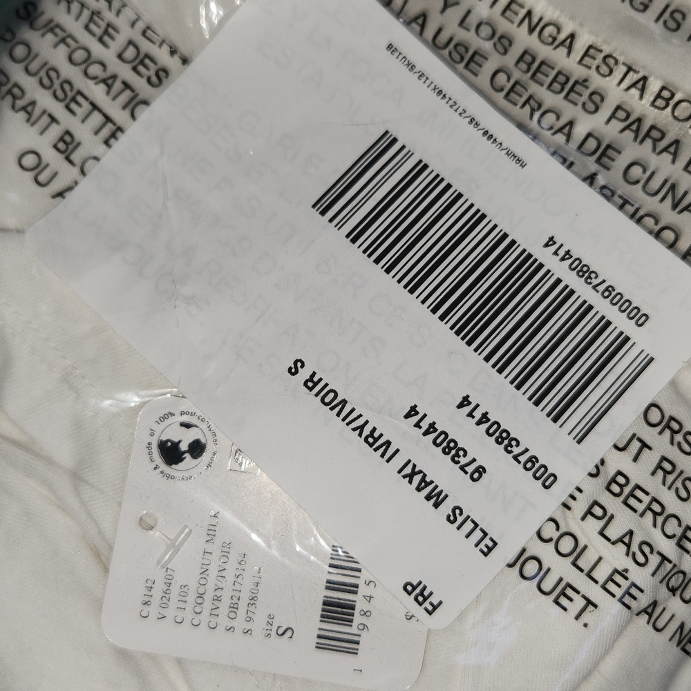 New Free People Ellis Maxi Dress Coconut Milk Cream Off White Midi S Free-est - Picture 13 of 15